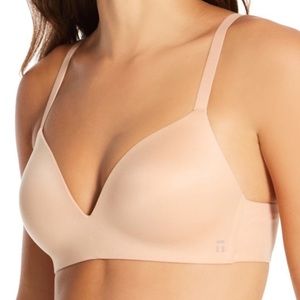 TOMMY JOHN NWT SECOND SKIN LIGHTLY LINED WIRELESS BRA MAPLE SUGAR 34B NUDE TAN